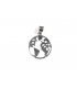 Colgante Plata Mapamundi 16mm