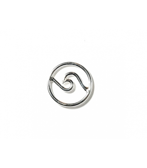 Entrepieza Plata Ola 12mm