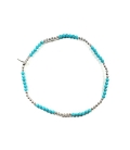 Bracelet Argent Boules Turquoise
