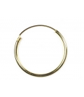 Aro Plata Liso Bañado 30 X 1.5mm Precio Par