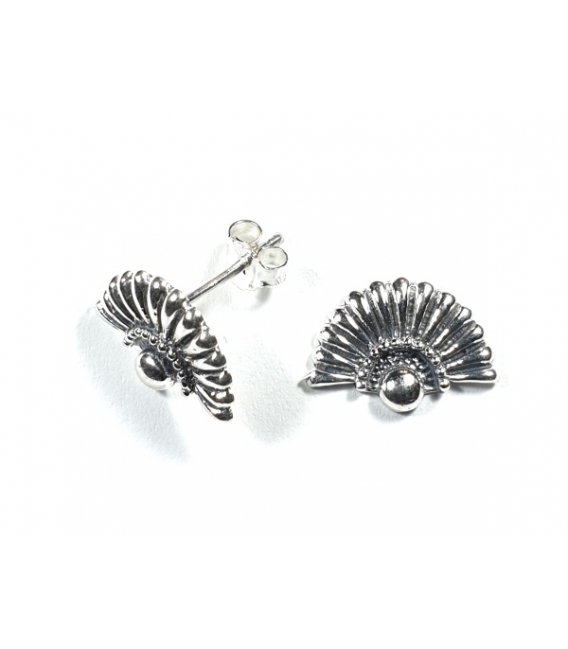 Boucles d'oreilles Argent Éventail Prix Paire