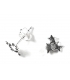 Boucles d'oreilles Argent Trois Étoiles Prix Paire