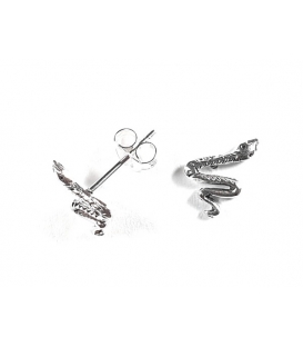 Pendiente Plata Serpiente Precio Par
