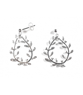Boucles d'oreilles Argent Feuilles Prix Paire
