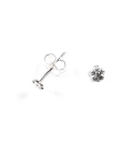 Pendiente Plata Flor. Precio Par