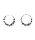 Aro Plata Bolas 20mm (4mm)