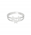 Bague Argent Étoiles