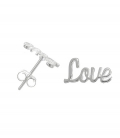 Pendiente Plata Love
