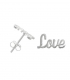 Pendiente Plata Love
