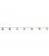 Bracelet Argent 7 Zirconiums Couleurs 16+3cm