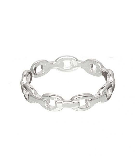Anillo Plata Eslabones