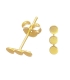 Boucles d'oreilles Argent Trois Cercles Recouvert Prix Paire