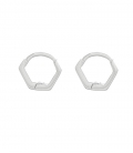 Aro Plata Pentagonal 8mm Precio Par