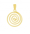 Colgante Espiral 1,70cm Bañado