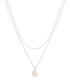 Gargantilla Plata Perla 40+3cm