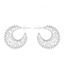Pendiente Plata Vieja 2,70cm Precio Par