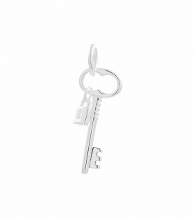 Colgante Plata Llave Candado 20mm