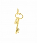 Pendentif Argent Clef et Verrou 20mm Recouverte
