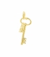 Pendentif Argent Clef et Verrou 20mm Recouverte