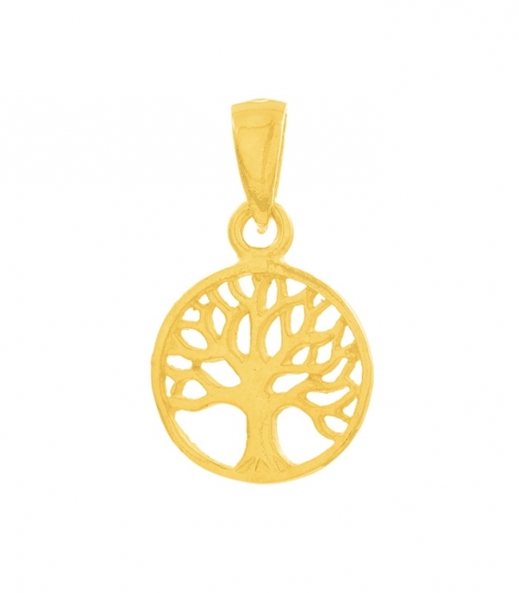 Colgante Plata Arbol de la Vida 11mm Bañado