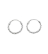 Créoles Argent Tressées 14mm Prix paire