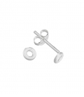 Pendiente Plata Circulo 4mm. Precio Par