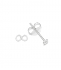 Pendiente Plata Infinito 4.7mm. Precio par