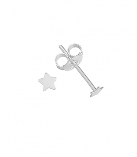 Pendiente Plata Estrella 2.9mm. Precio par