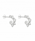 Pendiente Plata Espiral 1,80cm Precio par