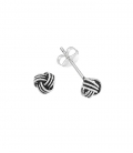 Boucles d'oreilles Argent Noeud 5mm Prix Paire
