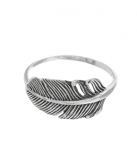 Bague Argent Plumes 179