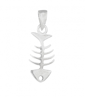 Colgante Plata Raspa 15mm