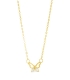 Collier Argent Papillon Zirconium 40+3cm Recouvert