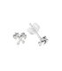 Boucles d'oreilles Argent Hache 4.2mm. Prix Paire