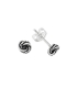 Pendiente Plata Circulo Trenzado 5mm. Precio par