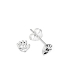 Pendiente Plata Mano Cara 5.3mm. Precio par