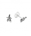 Pendiente Plata Tortuga 7mm. Precio par