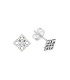 Pendiente Plata Cuadrados 5.2mm Precio par