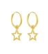 Aro Plata con Estrella Calada 12mm Precio Par