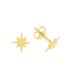Boucles D'oreilles Argent Etoile Polaire Recouvert d'or Prix Paire