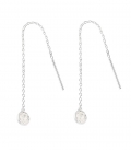 Pendiente Plata Cadena Circonita. Precio Par