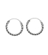 Aro Plata Trenzado 12mm Precio par