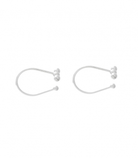 Cartilago Plata Cuatro Bolitas Precio Par