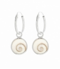 Aro Plata con Ojo Shiva (8mm) 12mm Precio Par
