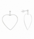 Pendiente Plata Corazon 2,70cm Precio Par