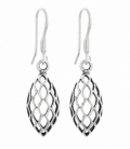 Pendiente Plata Vieja 20mm. Precio Par