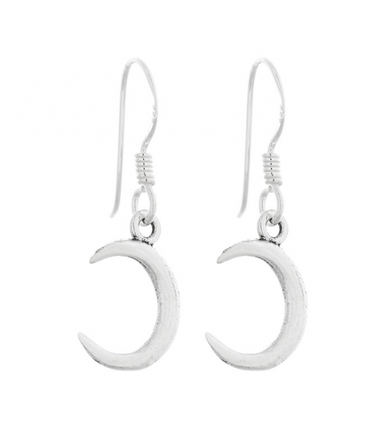 Boucles d'oreilles Argent Lune 14mm Prix Paire