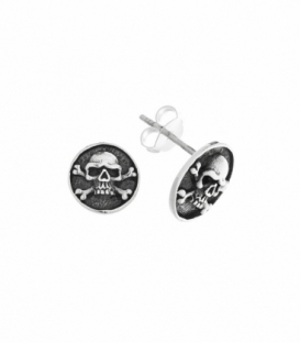 Pendiente Plata Calavera Precio Par