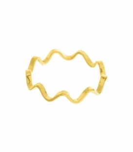 Bague Argent Fantaisie Recouvert d'Or 513-5