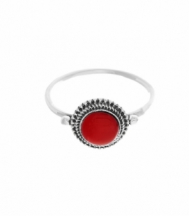 Anillo Plata Coral 9.5mm